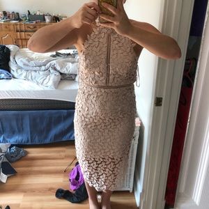Bardot Gemma dress in blush